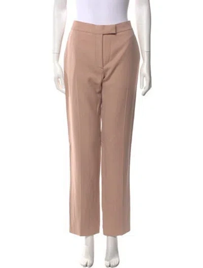 Pre-owned Tom Ford Virgin Wool Straight Leg Pants In Pink