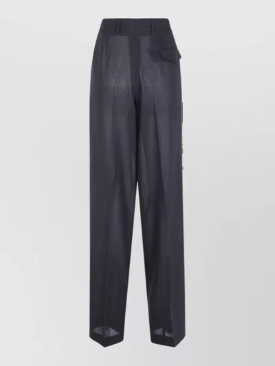 Tom Ford Virgin Wool Tailored Pleated Wide-leg Trousers