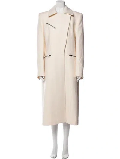 Pre-owned Tom Ford Virgin Wool Trench Coat In Neutral
