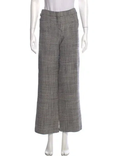 Pre-owned Tom Ford Virgin Wool Wide Leg Pants In Black
