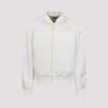 Tom Ford Classic Bomber Jacket In Soft Luxe Fabric In White