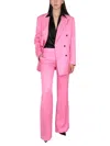 Tom Ford Double-breasted Long-sleeve Blazer In Purple