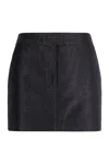 Tom Ford Viscose Blend Mini Skirt For Women In Blue