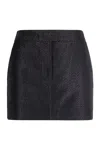 Tom Ford Viscose Blend Mini Skirt For Women In Blue