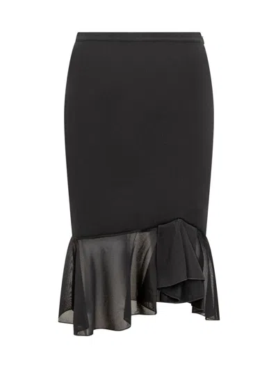 TOM FORD TOM FORD VISCOSE SKIRT WITH RUFFLES
