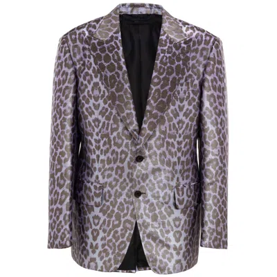 Tom Ford Viscose Suit & Men's Blazer In Animal Print
