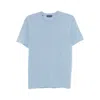 Tom Ford Crew Neck Cotton Blend T-shirt In Blue