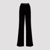 TOM FORD VISCOSE VELVET BOOT CUT PANTS