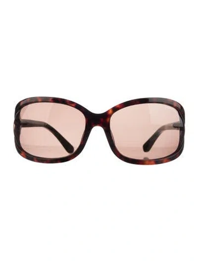 Pre-owned Tom Ford Vivienne Oversize Sunglasses In Brown