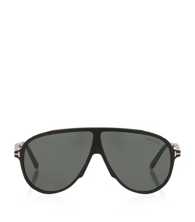 Tom Ford Vladimir Pilot Sunglasses In Burgundy