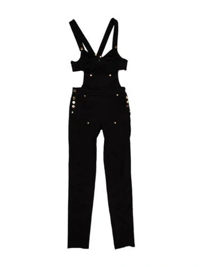Pre-owned Tom Ford V-neck Jumpsuit In Black