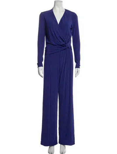 Pre-owned Tom Ford V-neck Jumpsuit In Purple