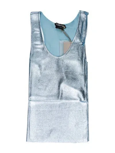 Pre-owned Tom Ford V-neck Long Sleeve Crop Top