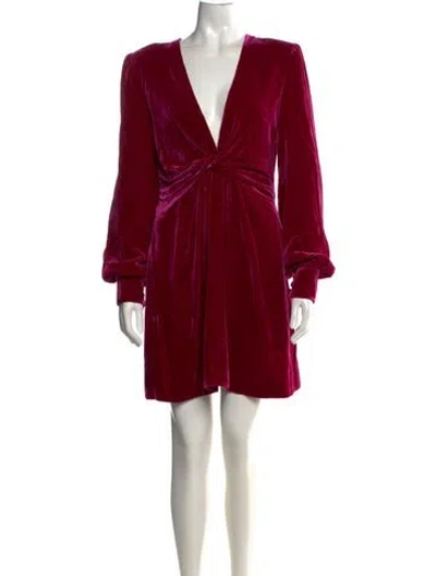 Pre-owned Tom Ford V-neck Mini Dress W/ Tags In Red