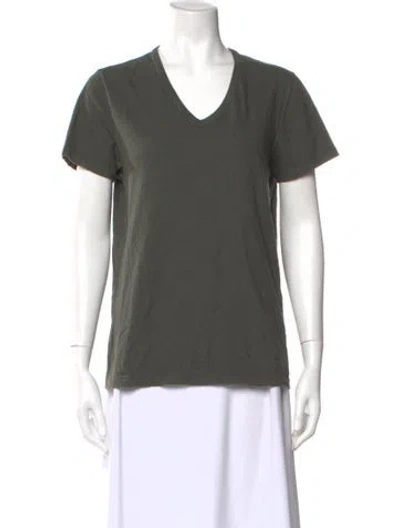 Pre-owned Tom Ford V-neck Short Sleeve T-shirt In Green