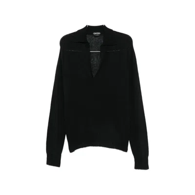 Tom Ford V-neck Sweater In Black