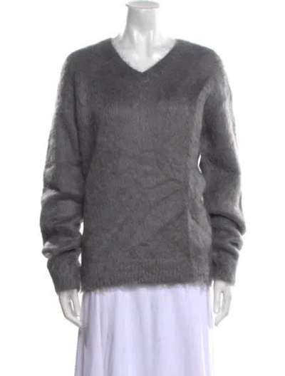 Pre-owned Tom Ford V-neck Sweater In Gray
