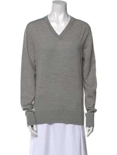 Pre-owned Tom Ford V-neck Sweater In Gray