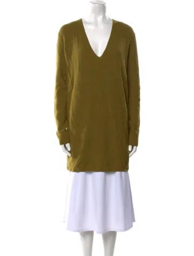 Pre-owned Tom Ford V-neck Sweater In Green