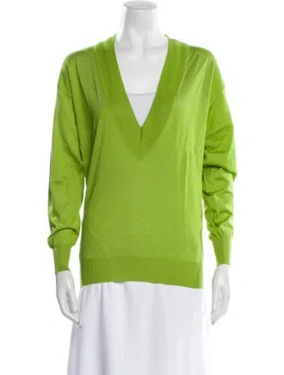 Pre-owned Tom Ford V-neck Sweater In Green