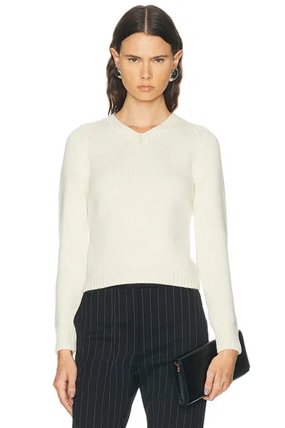 Tom Ford V-neck Sweater In White