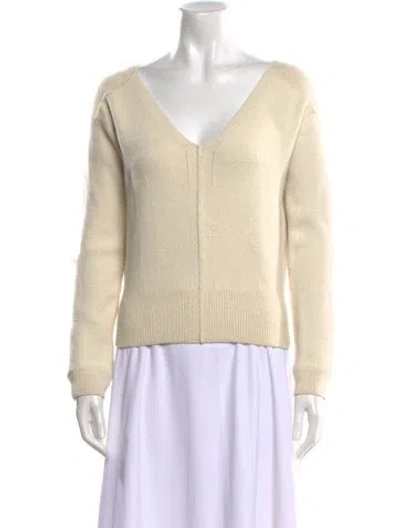Pre-owned Tom Ford V-neck Sweater In Neutral