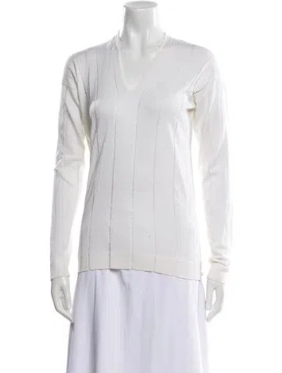 Pre-owned Tom Ford V-neck Sweater In Neutral