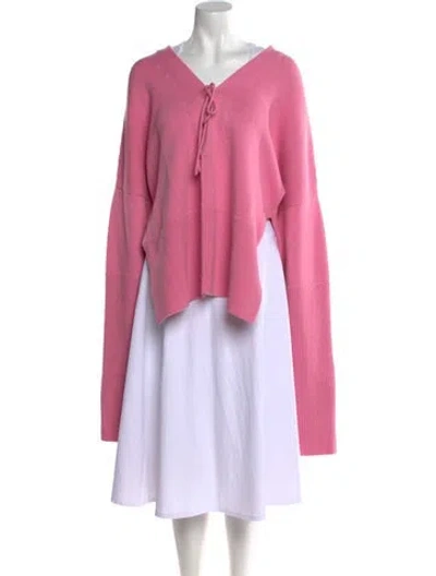 Pre-owned Tom Ford V-neck Sweater In Pink
