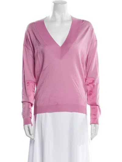 Pre-owned Tom Ford V-neck Sweater In Pink