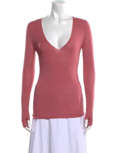 Pre-owned Tom Ford V-neck Sweater In Pink
