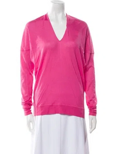 Pre-owned Tom Ford V-neck Sweater In Pink