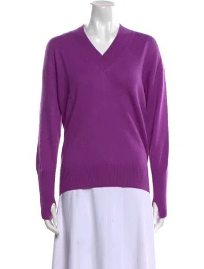 Pre-owned Tom Ford V-neck Sweater In Purple