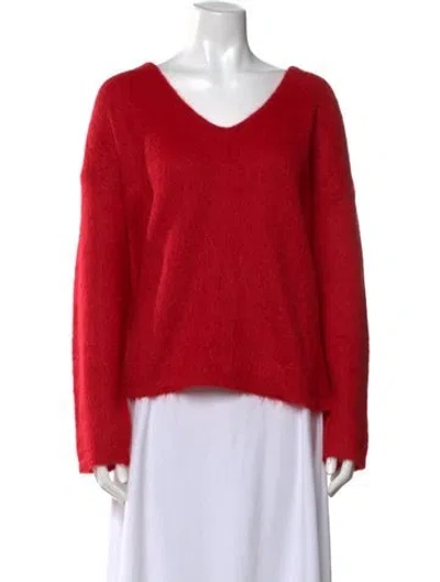 Pre-owned Tom Ford V-neck Sweater In Red