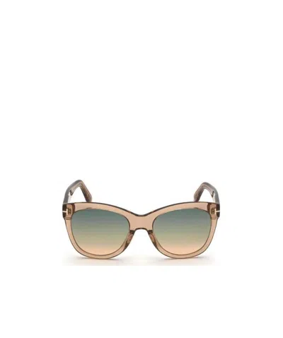 Tom Ford Wallace Cat-eye Sunglasses In Nude
