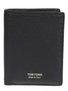 Tom Ford Men Folding Cards Holder In Black