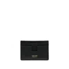 Tom Ford Soft Grain Leather T Line Classic Card Holder In Black