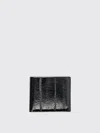 Tom Ford Printed Eel Classic Bifold Wallet In Black