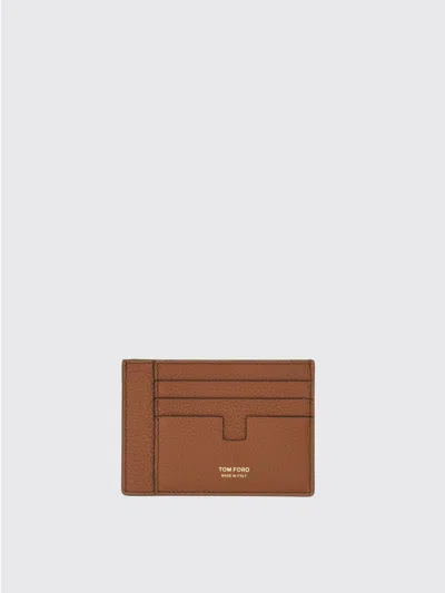 Tom Ford Wallet  Men Color Leather In Brown