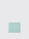 Tom Ford Mens Classic Bi-fold Grained Leather Wallet Nile Blue In Mint