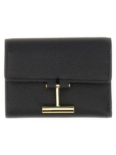 Tom Ford Wallet With Logo In Black