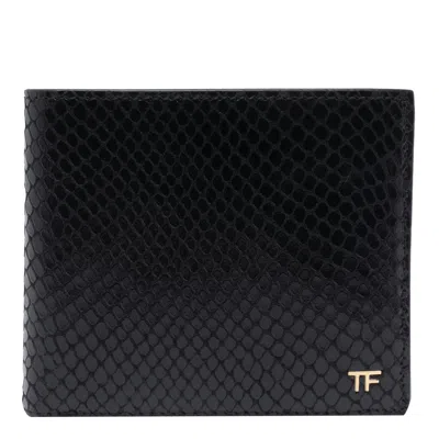 Tom Ford T-line Classic Billfold Wallet In Black