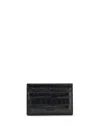Tom Ford Croco Print Card Holder In Black