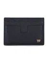 Tom Ford Grained Leather Classic Card Holder Accessories In Black