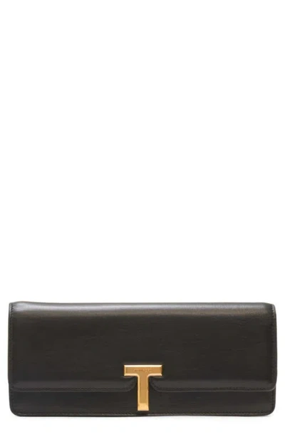 Tom Ford Wallis Calfskin Clutch In Black