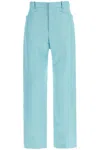 Tom Ford Wallis Cigarette Pants In Hopsack Fabric In Blue