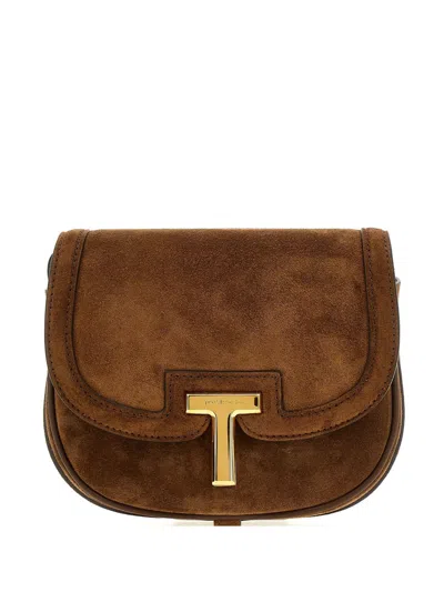 Tom Ford Wallis Cross Body Bag In Brown