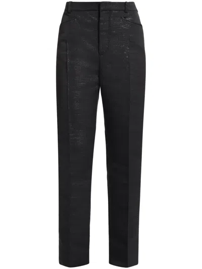 Tom Ford Wallis Lurex Trousers In Black