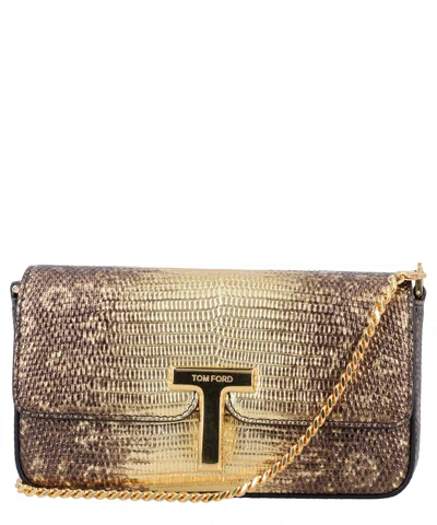 Tom Ford Wallis Mini Shoulder Bag In Gold