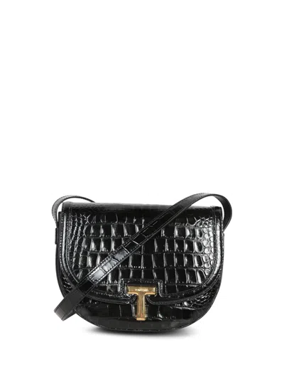 Tom Ford Wallis Round Bag In Black