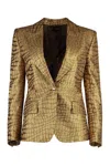 Tom Ford Women's Wallis Single-breasted One Button Jacket In Animalier